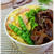豚バラ丼 と 海老玉丼　A pig rose　and shrimp egg on rice　翻訳できるかな。。