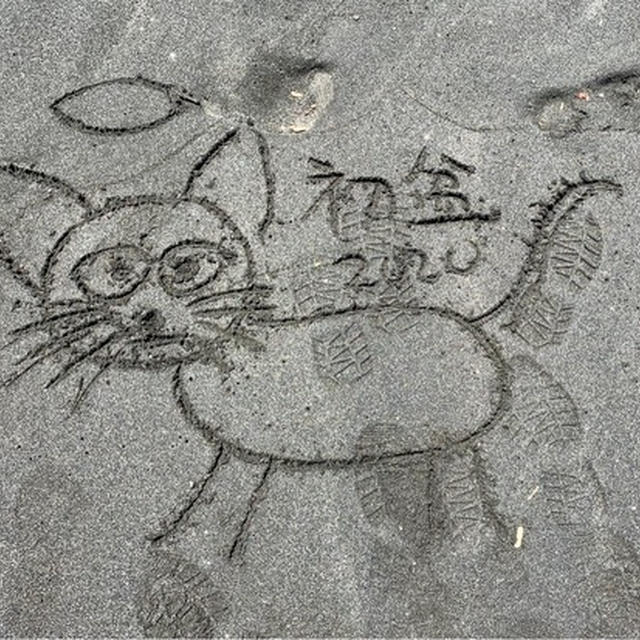 砂浜のちび子と、レクチャーひなちゃん