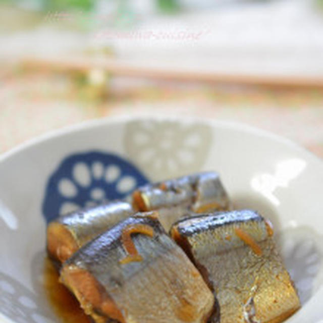 今年初の秋刀魚～健康に良い黒酢煮で頂きました(^^)