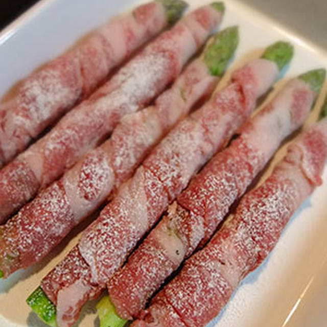 アスパラ肉巻きの照り焼き