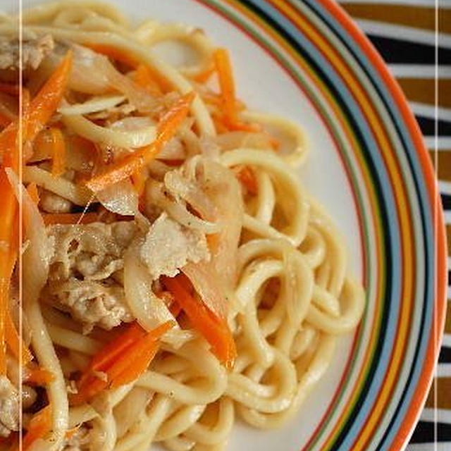 生姜が美味しい焼きうどん
