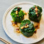 【ELLE gourmet 掲載】ほうれん草の花椒オイルがけ