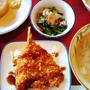 飛び込みの仕事で外食ランチ・・・揚げたて鯵フライ♪