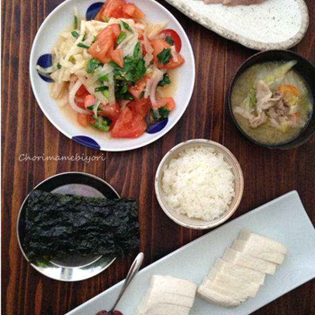 昨日のごはん。