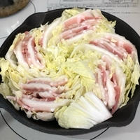 スキレットで白菜ミルフィーユ