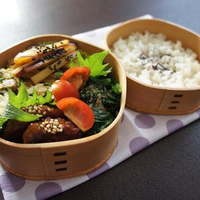 お弁当×鶏のつくね