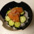 サーモンのわさび醤油丼