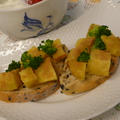 さつま芋のバター焼き＆シナモンシュガーのオープンサンド