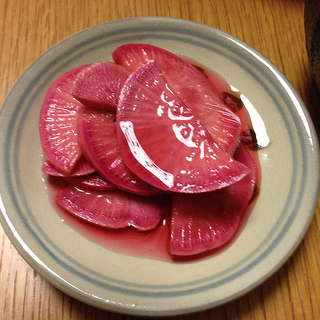 赤大根の甘酢漬け