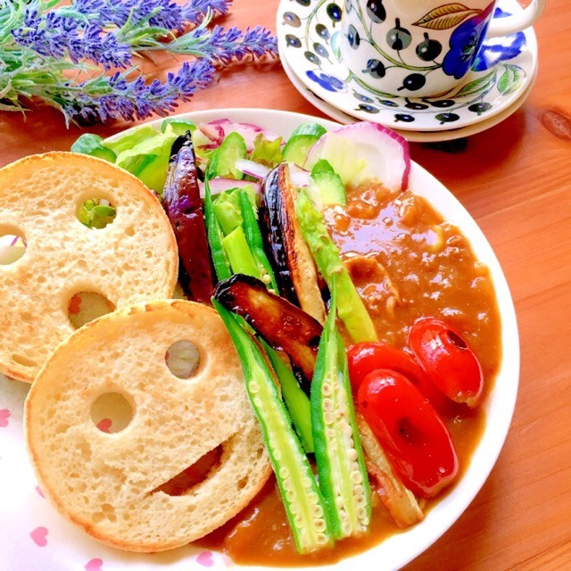 夏の　カレーワンプレート
