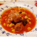 サンマのすり身＆ひよこ豆のトマト煮♪　Fish Ball & Bean Tomato Stew
