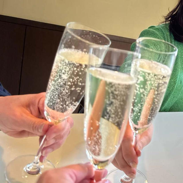 ブーケ作り頑張ったねの飲み会？