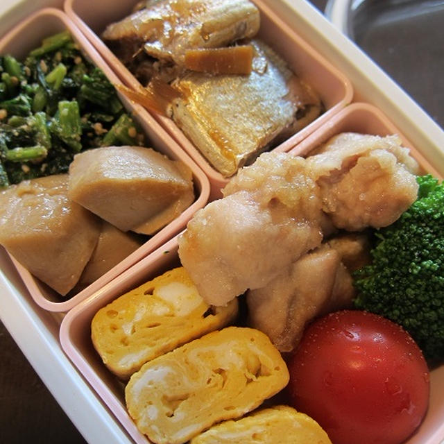 和食で休日ママ弁当。