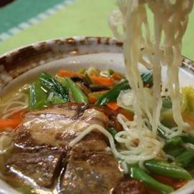 角煮 on 塩ラーメン