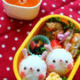 キャラ弁**まんまるうさぎさんおにぎり