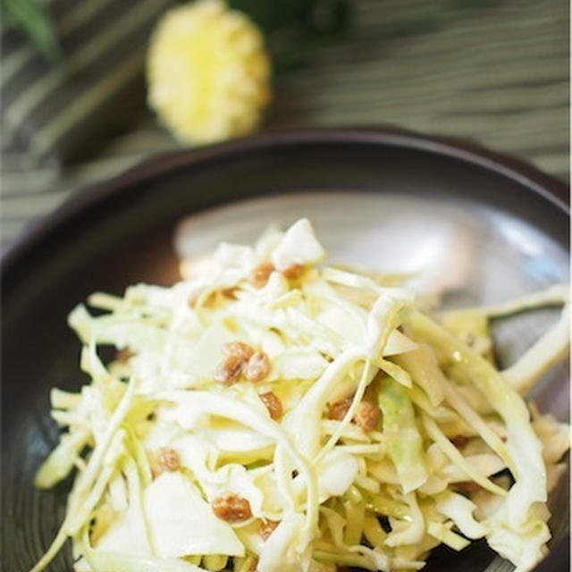 めっちゃ食べやすい！納豆サラダの作り方・しょうががポイント！