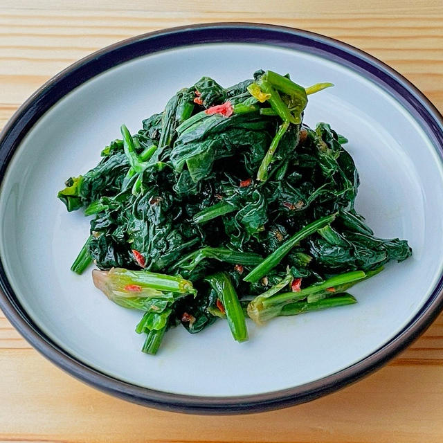 【野菜ひとつ】ほうれん草のピリ辛和え