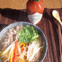 タバスコで★和風トムヤム肉うどん