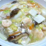 海老塩あんかけラーメン
