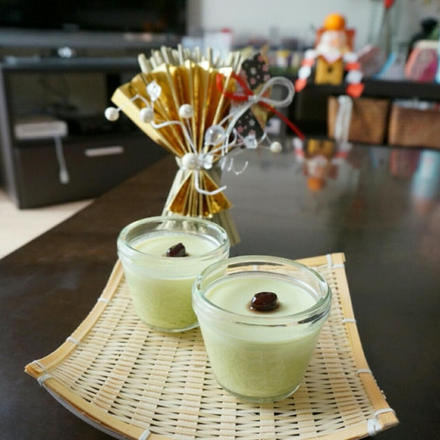 お正月ごはん「ずんだもち」リメイク☆ずんだプリン　【ざっくりレシピ付き】
