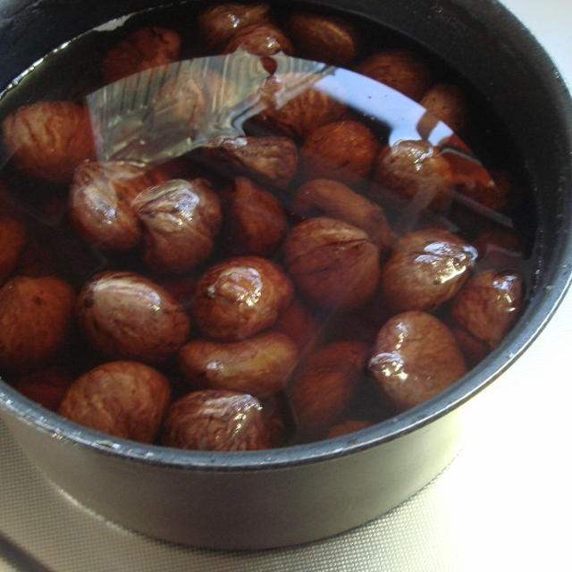 栗の渋皮煮。