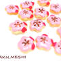 桜のヘアピン風！ 花丸クッキー