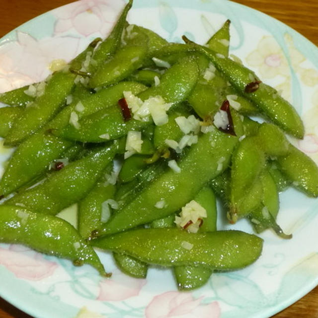 茹で枝豆ペペロンチーノ味