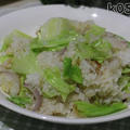 野菜炒めごはんの作り方