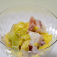 春キャベツと蛸の酢味噌和え