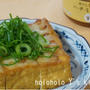 厚揚げのハチミツみそチーズ焼き
