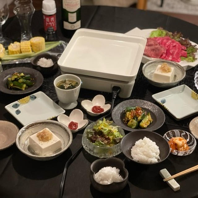 ちっこいアビエンで焼肉の夜ごはん&楽天マラソンがはじまった♪