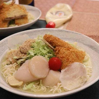 ★「サッポロ一番塩らーめん」で冷やし塩ラーメン・#本日のおうちごはん