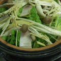 白菜とベーコンの生姜スープ鍋