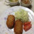 冷凍コロッケの夕飯
