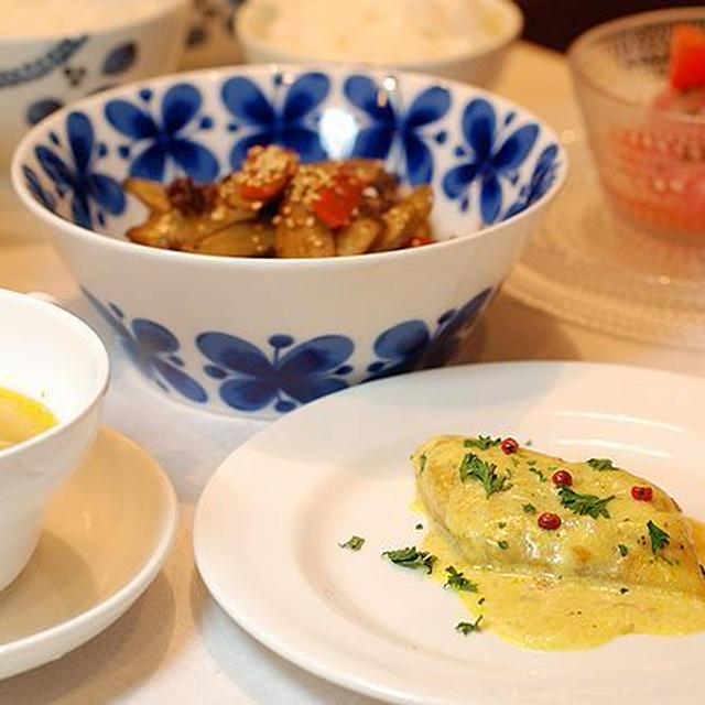 白身魚のムニエル・カレーソース定食