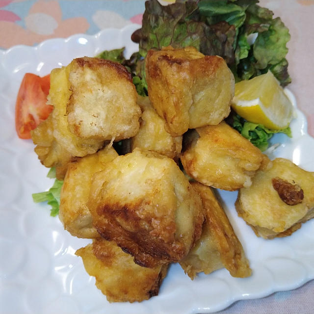 【天ぷら粉活用レシピ】冷凍豆腐でサックサク天ぷら