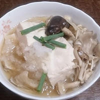 疲れたお腹に、きのこと豆腐のみぞれ煮風 #キッコーマン #だししょうゆ #簡単レシピ