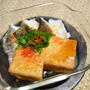 タラと厚揚げのちり蒸し。お豆腐で作るよりも食べ応えのある簡単おつまみ。