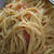 トマトクリームパスタと娘のピザ