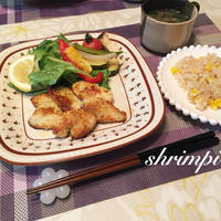 鶏肉のクミン風味♪パン粉焼き