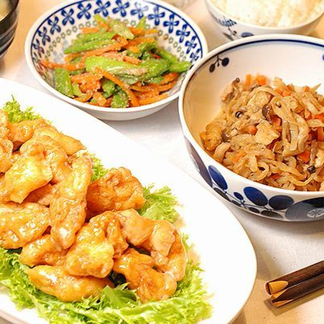 ４４８円＊ふわサク衣が美味しい♡ささみのマヨケチャ定食