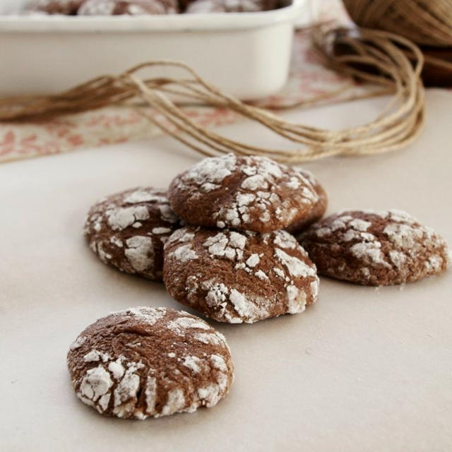 バレンタインに♪末永〜くよろしくね！チョコレートクリンクルクッキー。