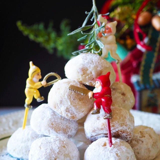 【卵・バター・小麦粉不使用レシピ】スノーボールでクリスマス【ブールドゥネージュ】