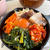 ナムルとゆで豚で石焼風ビビンパ！