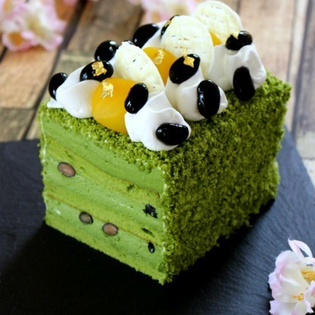 宇治抹茶のケーキ