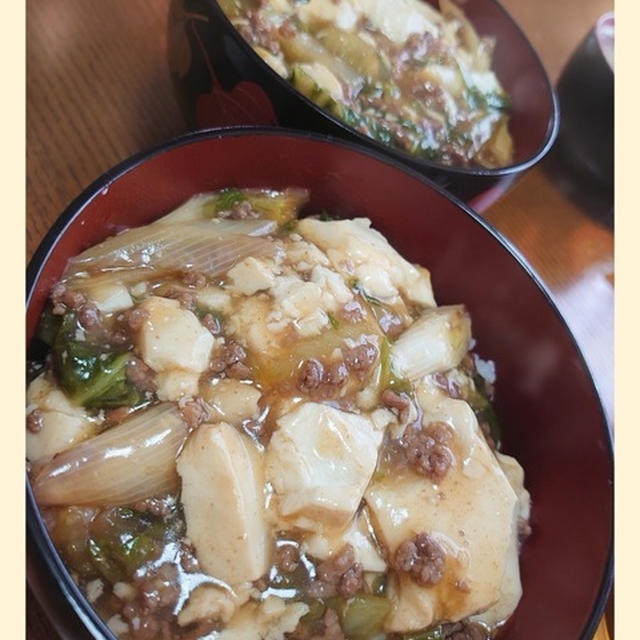 すき焼き風【肉豆腐丼】