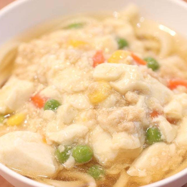 残り物でもちゃんとおいしい♪あんかけうどんであったか晩ごはん♪