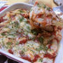 パスタ不使用☆　さば缶とスライスポテトのラザニア風