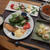 サーモンのムニエルと白菜包み蒸しの晩ご飯　と　自作のクリスマスツリー♪