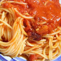 7月29日　　辛い トマトの パスタ